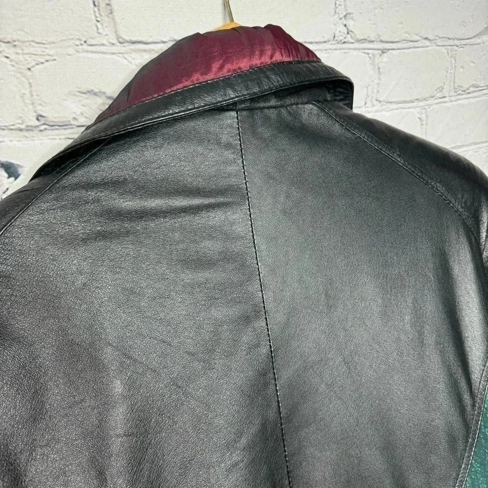 Vintage Pelle Men’s Leather & Nylon Jacket size Medium